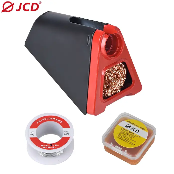 JCD 820 support de fer à souder électrique en alliage d'aluminium avec nettoyage de soudage boule de