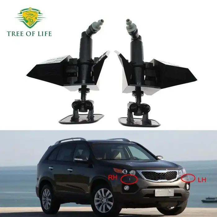 Pompe de pulvérisation de nettoyage de phares avant droite et gauche, pour KIA SORENTO 09-12, buse d