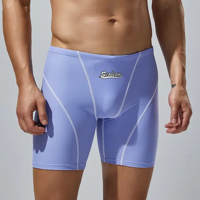 Seobean-Maillot de bain taille basse pour hommes, maillot de bain de plage, maillot de bain de sourc