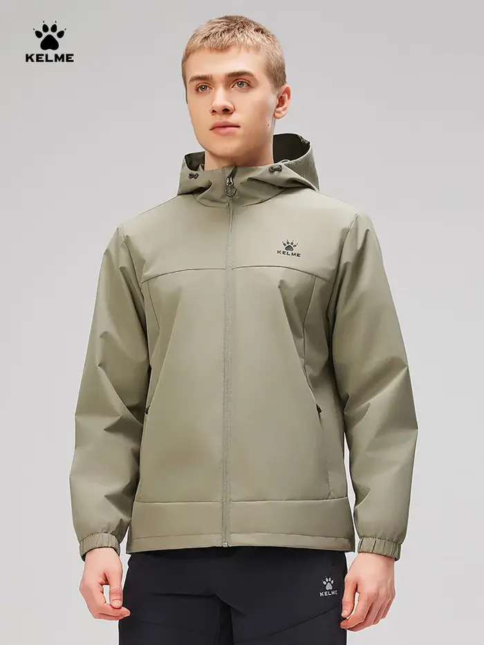 Coupe-vent Kelme homme - Veste sport capuche pour randonnée, course et alpinisme extérieur
