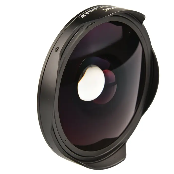VLOGMAGIC-Adaptateur d'objectif large Ultra Fisheye avec capot, caméra vidéo uniquement, caméscopes,