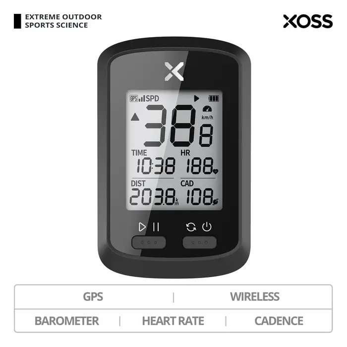 XOSS-Compteur de vitesse de vélo G/G + GPS, sans fil, Bluetooth ANT +, étanche, pour VTT