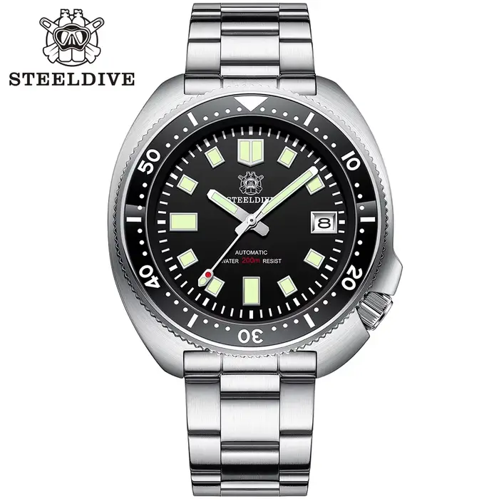 STEELDIVE SD1970 montre de plongée mécanique automatique capitaine Willard NH35 montres tortue homma