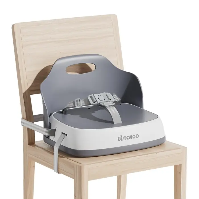 Siège rehausseur portable pour enfants, chaise haute de salle à manger avec harnais de sécurité à 3 