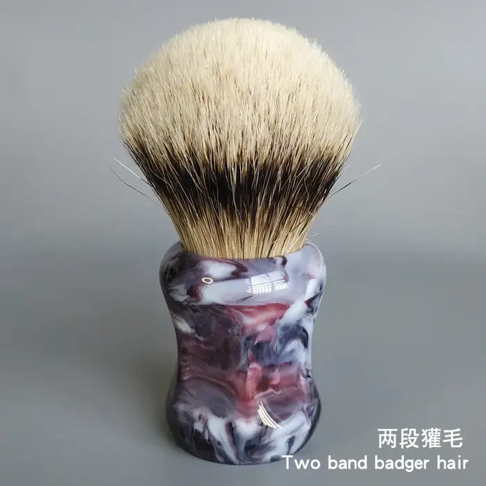 Dscosmetic – brosse de rasage dense à 2 bandes, 26mm, avec une bonne colonne vertébrale