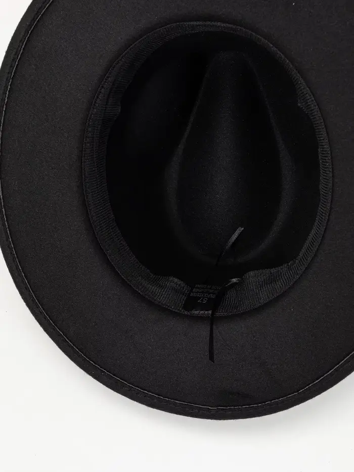 Nouveaux chapeaux à grands bords pour hommes et femmes, chapeaux de jazz en laine à la mode, chapeau