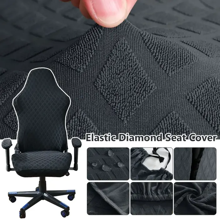 Housse de chaise de jeu en Jacquard polaire élastique, extensible, anti-poussière, housse de protect