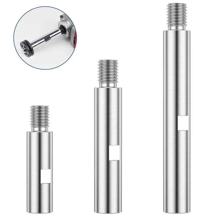 Tige d'extension de meuleuse d'angle M14, 3 pièces, adaptateur de filetage 75/100/140mm, tampon de p