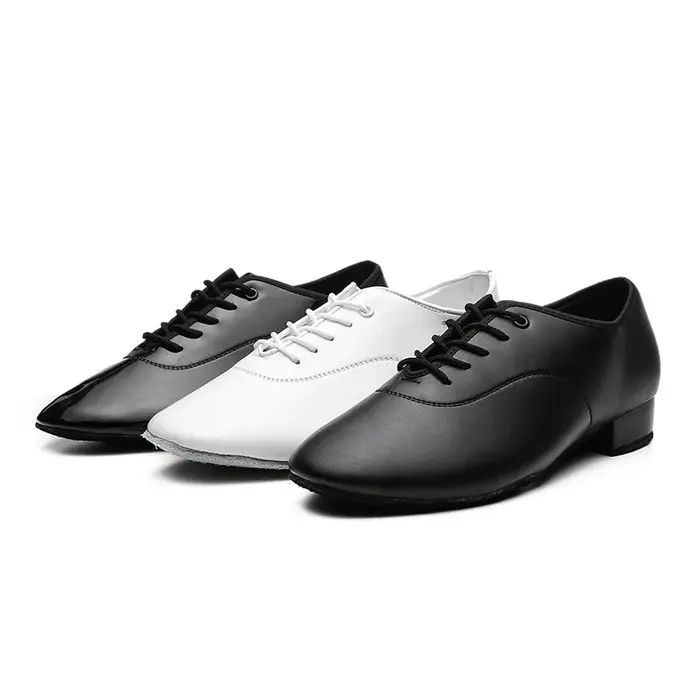 Chaussures de danse latine professionnelles homme - Tango salsa jazz talon 2.5 cm