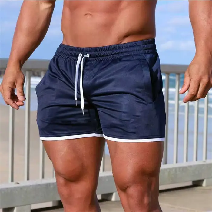 Short de Sport Homme Course Randonnée Fitness - Short de Gym Léger et Respirant pour l'Été