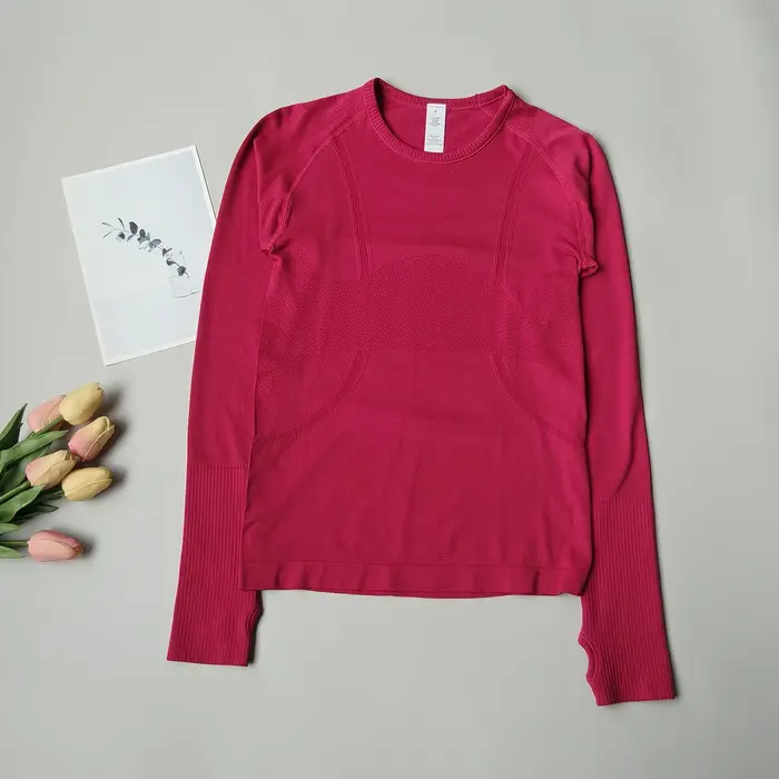 Hauts de sport pour femmes, coupe cintrée, col rond, vêtements de Yoga à séchage rapide, vêtements d
