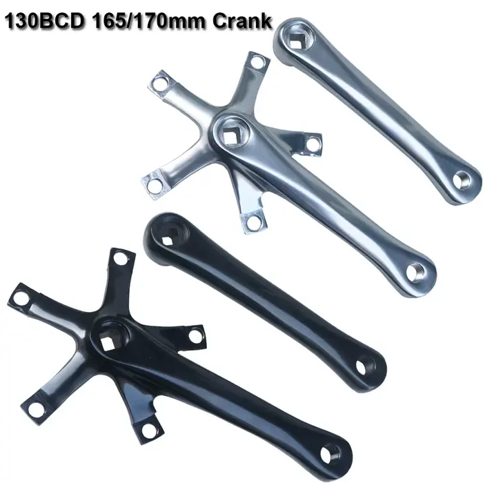 Pédalier vélo pliant JORing - Roue chaîne trou conique carré vitesse unique - Partenaires engrenage 130 BCD 165mm 44T