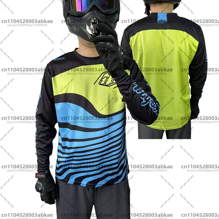 Maillot de moto homme BMX Enduro vtt chemise descente tld maillot Camiseta motocross MX VTT vêtement
