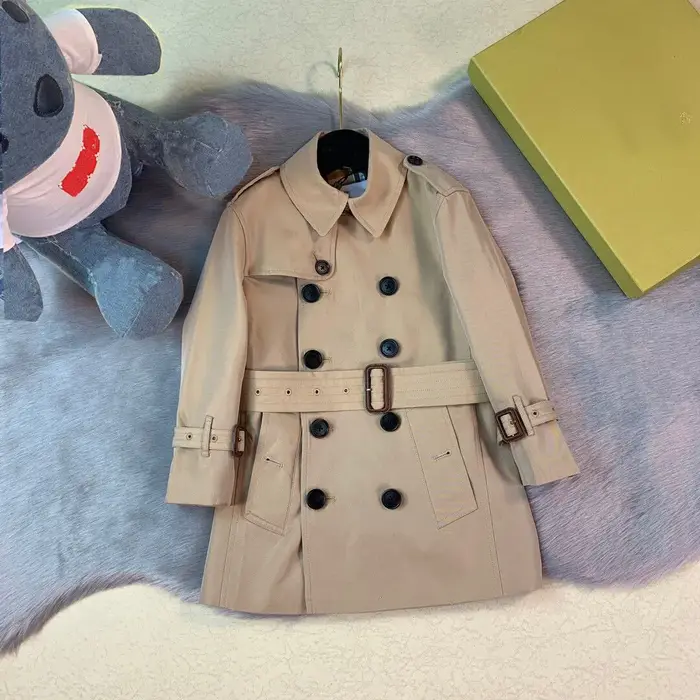 Coupe-vent britannique à double boutonnage pour enfants veste de mode pour garçons vêtements d'automne tout neuf collège 2024