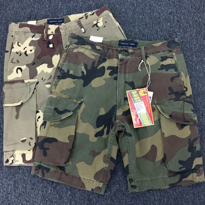 Short Cargo de style rétro américain pour hommes, nouveau short de Camouflage lourd, en pur coton la