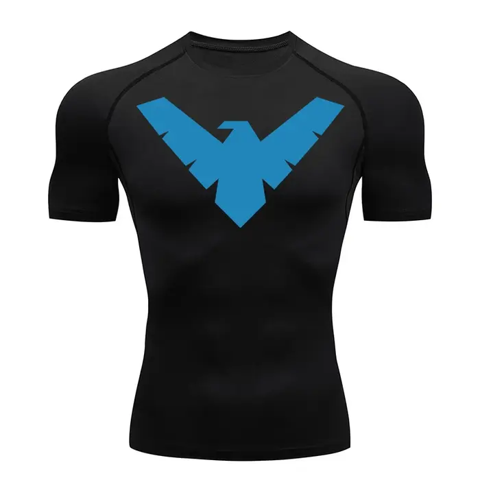 Chemises de Compression graphiques à manches courtes pour hommes, t-shirts d'entraînement de gymnast