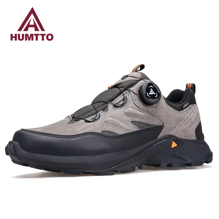 Chaussures Trekking Homme Cuir HUMTTO - Bottes Randonnée Luxe Sécurité Sport Travail Rencontre Extérieur