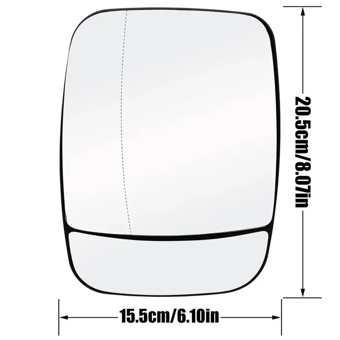 Rétroviseur latéral droit en verre métropolitain, angle mort, Opel, SachVivaro, Renault Trafic 2014,