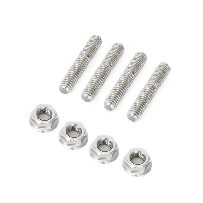 Écrou de goujon de collecteur d'échappement, 4 pièces, pour Sportster Dyna Softtail Glide Fatboy Tou