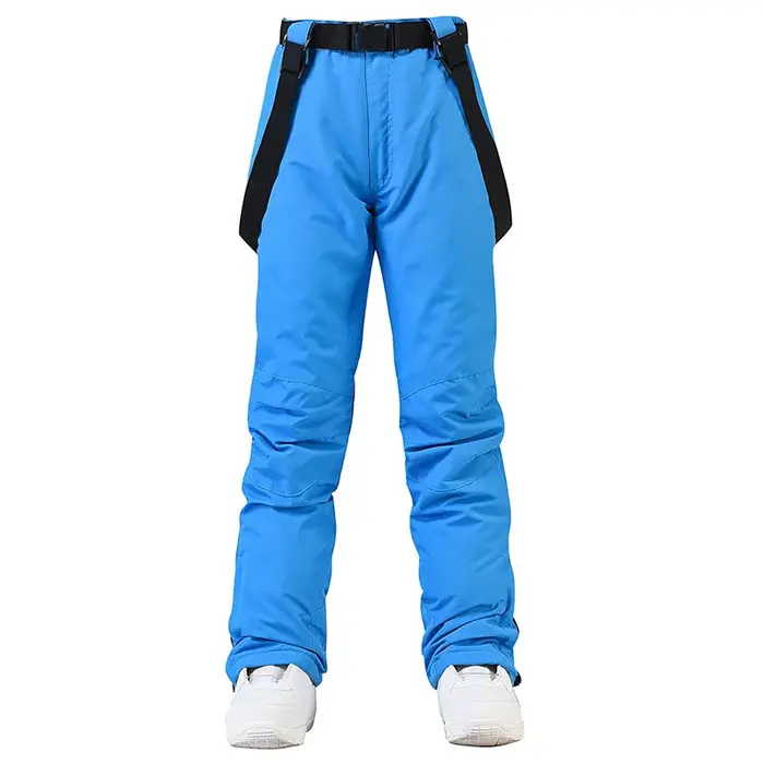 Pantalons de ski pour hommes et femmes, coupe-vent et imperméables, avec bretelles, pantalons d'hive