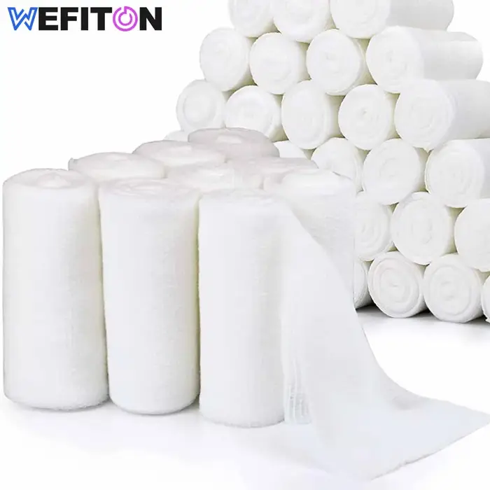 4 rouleaux de gaze de qualité supérieure, bandages de gaze tissés super doux et extensibles pour le 