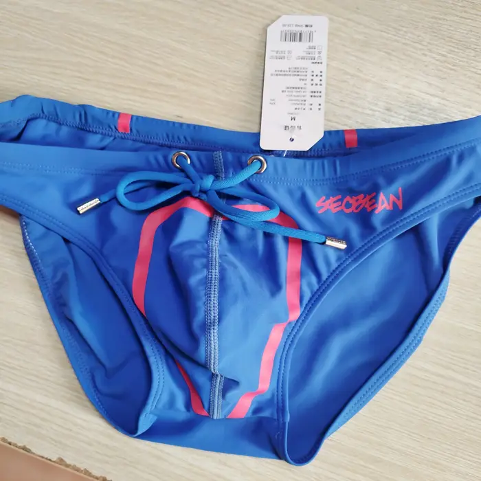 SEOBEAN-Slip de bain taille basse pour hommes, maillot de bain bikini classique