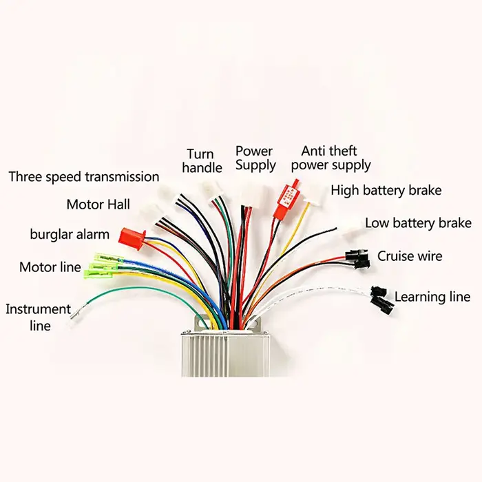 Contrôleur de moteur CC sans balais 36V 48V 350W pour vélo électrique scooter amélioration performance sécurité confortUsageId14