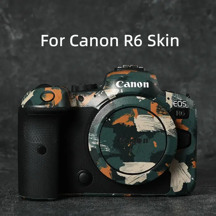 Round Skin-Film protecteur anti-rayures, autocollant pour appareil photo IL EOS R, R5, R6, RP, R7, R