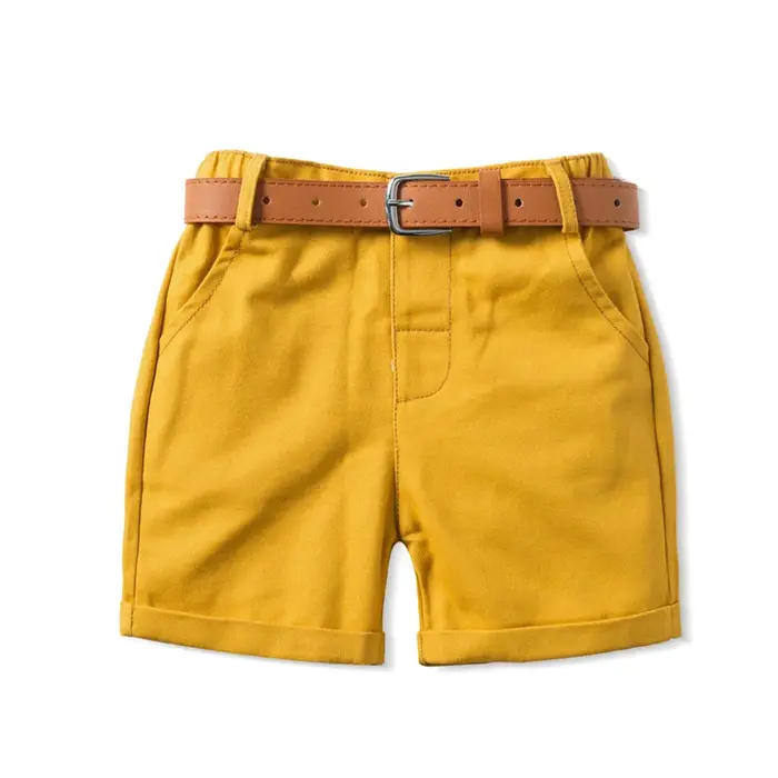 Ensembles de vêtements d'été pour garçons T-Shirt Polo imprimé couronne short blanc nœud papillon jaune vêtements pour enfants occasions spéciales jeux de plage activités scolaires