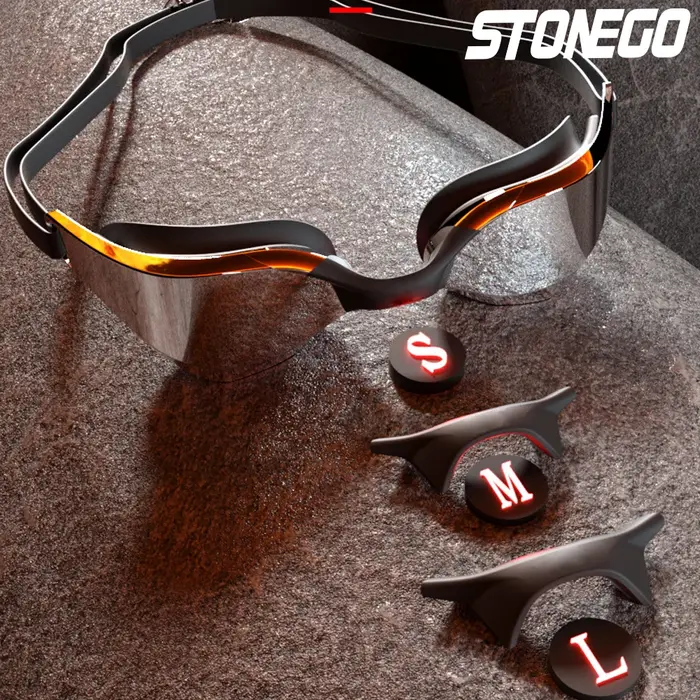 Lunettes de natation professionnelles Anti-buée avec objectif grand Angle HD, ajustement confortable