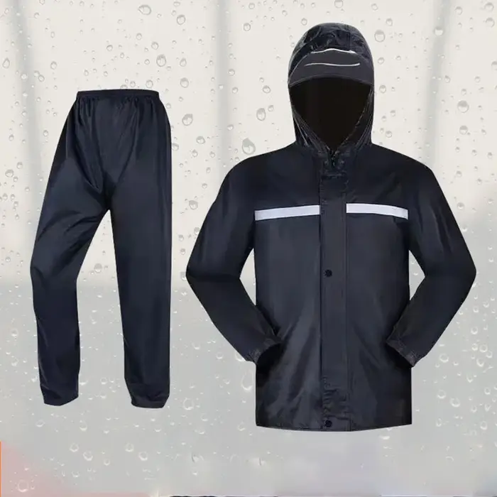 Combinaison imperméable et pantalon de pluie pour vélo, moto, équitation, réfléchissant, corps compl