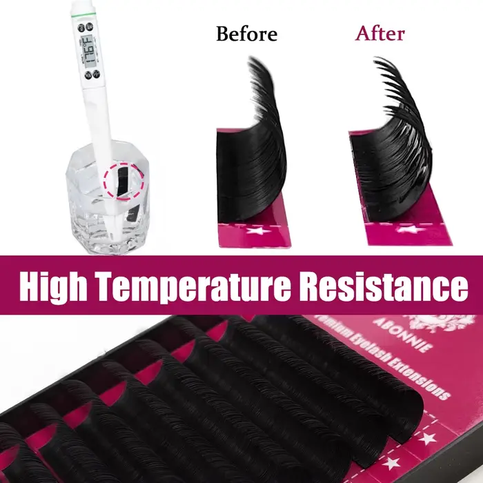 Extensions de cils individuels classiques Abonnie B/C/CC/D, cils volumineux et moelleux, toutes tail