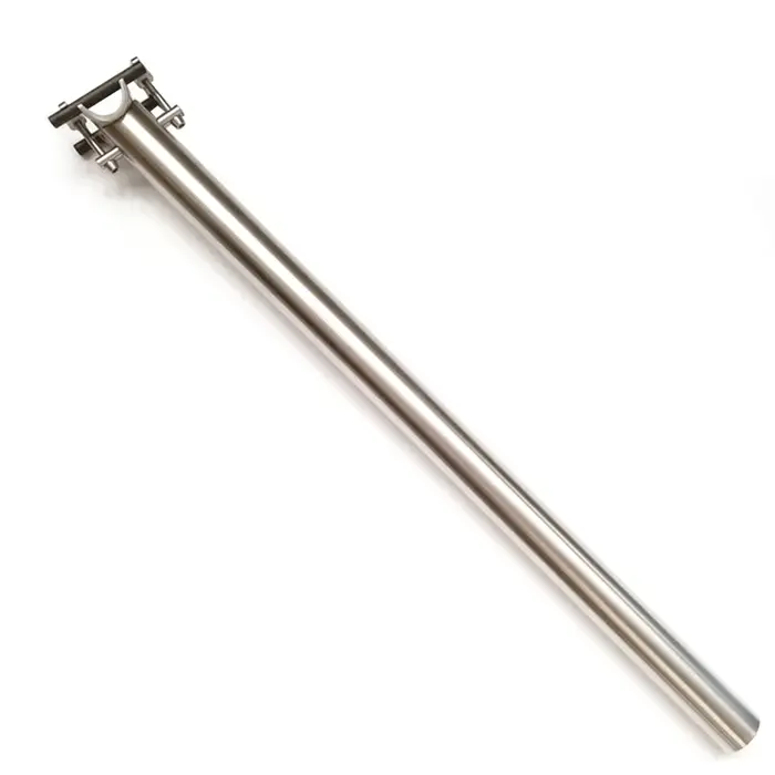 Tige de selle CNC en alliage de titane 3AL2.5V 31.8mm pour vélo pliant Brompton 4 tailles 600/580/55