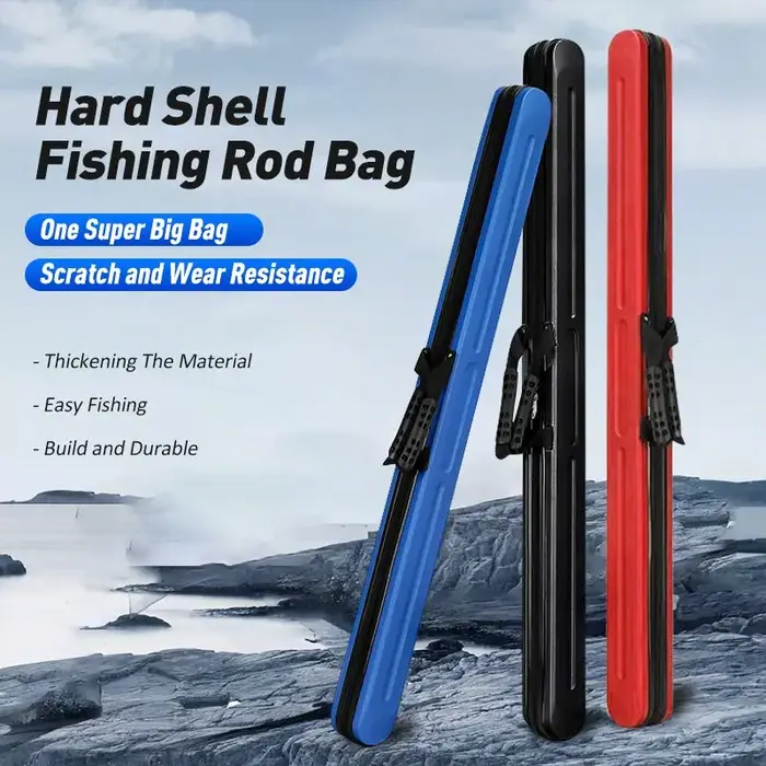 Portable ABS Canne À Pêche Sac De Pêche Auxiliaire Sac 145cm * 9CM * 9CM Dur Cas Rod Couverture De P