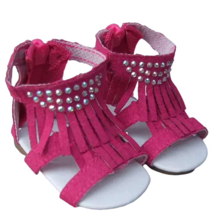 Chaussures d'été pour poupée fille de 18 pouces, Jean, chaussures de poupée de 7cm pour bébé Reborn 