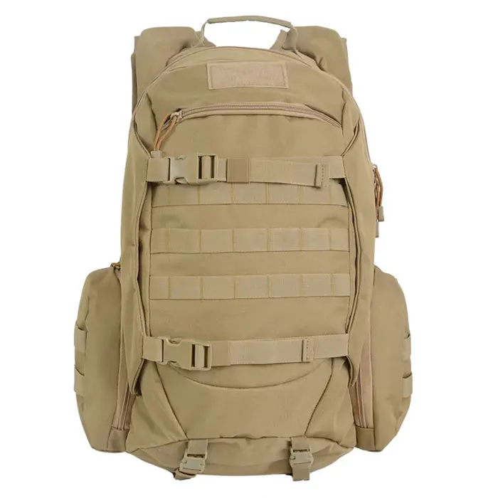 Sac à dos de randonnée et de camping extérieur 45L grande capacité, sac à dos tactique camouflage pl