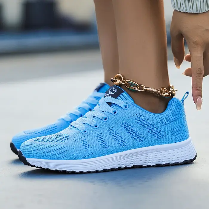 Baskets légères et respirantes pour femmes - Chaussures de course confortables en maille