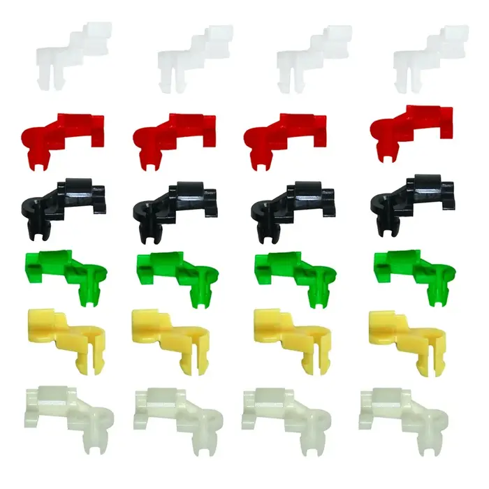 Clips de tige de verrouillage de porte de voiture en plastique et Nylon, 24 pièces, attaches de pous