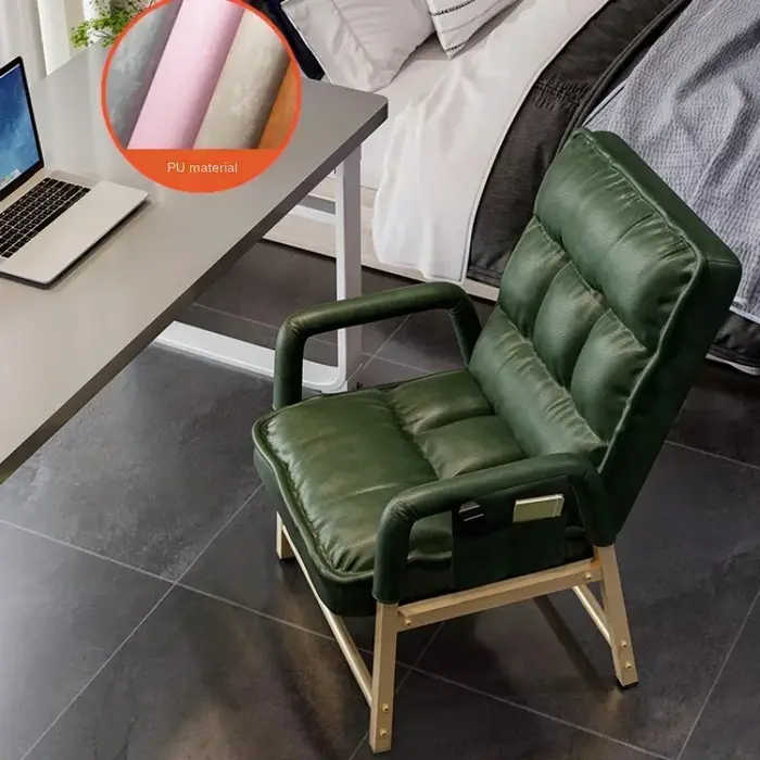 Chaise d'étude en métal anti-chute, sièges de bureau, dossier réglable à 5 positions, siège avec sac
