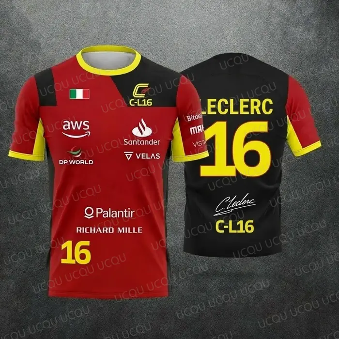 Nouvelle édition spéciale 2026 Hamilton Summer Unisex Motorsport Fans 44 Red Black Racing Team Unifo