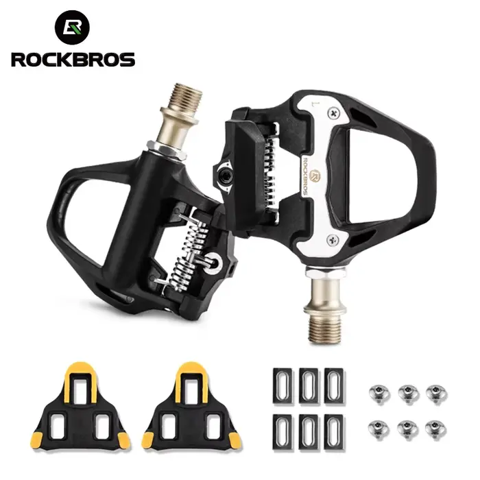ROCKBROS pédale de vélo SPD-SL vélo de route vélo pédales autobloquantes ultralégères en alliage d'a