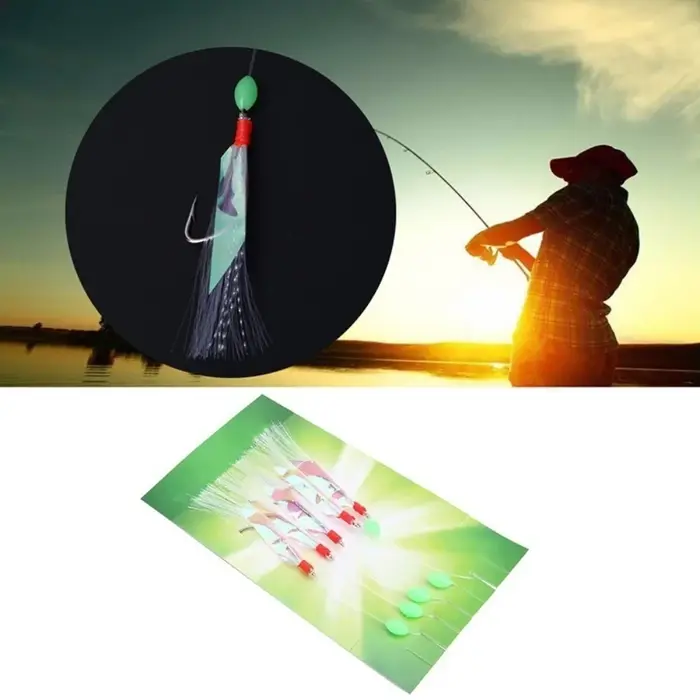 5 pièces/ensemble multicolore doux argent peau de pêche leurre ensemble Imitation poisson crevette a