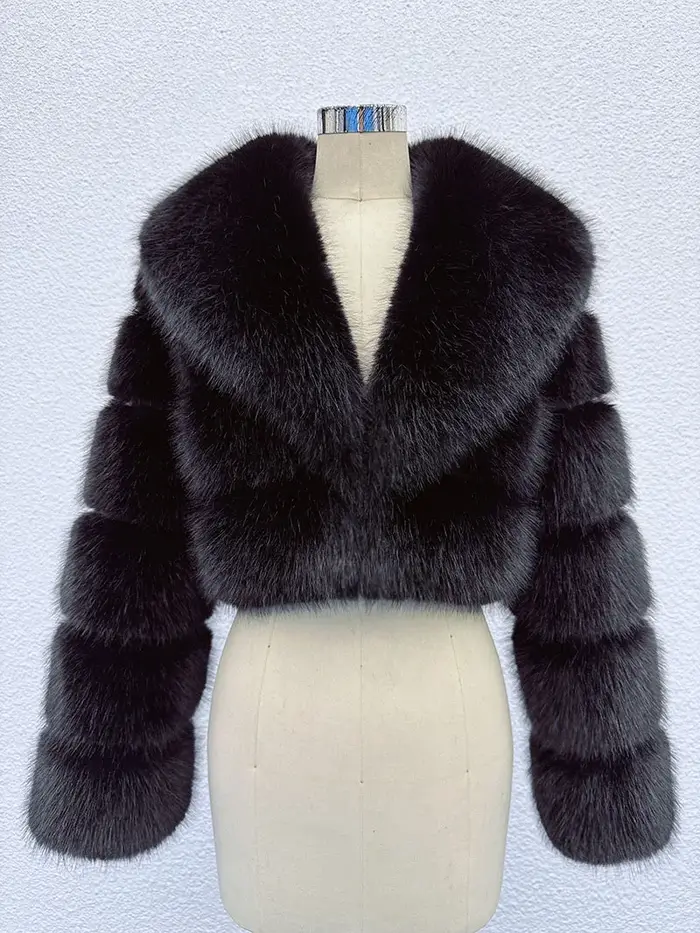 ZADORIN tendance fourrure haut nouveau recadrée fausse fourrure manteau femme vêtements fourrure fau
