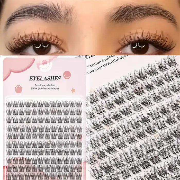 Ensemble de faux cils faciles à coller, style dessin animé épais d'apparence naturelle, adapté aux d