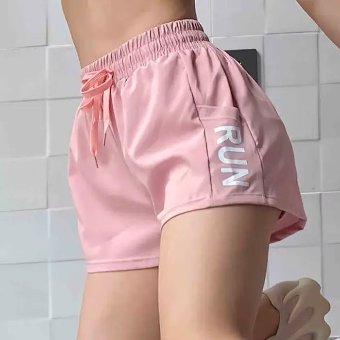Short de Course Femme Taille Haute Été - Anti-Dérapant Respirant pour Fitness et Sport