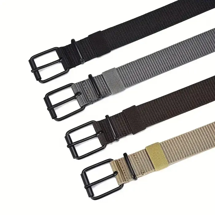 Ceinture en toile de Nylon Durable pour hommes, 1 pièce, ceinture de travail tactique robuste avec b