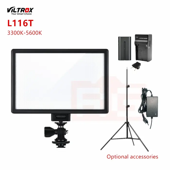 Viltrox – lampe vidéo LED L116T, écran LCD bicolore Ultra-mince, panneau d'éclairage de Studio à int