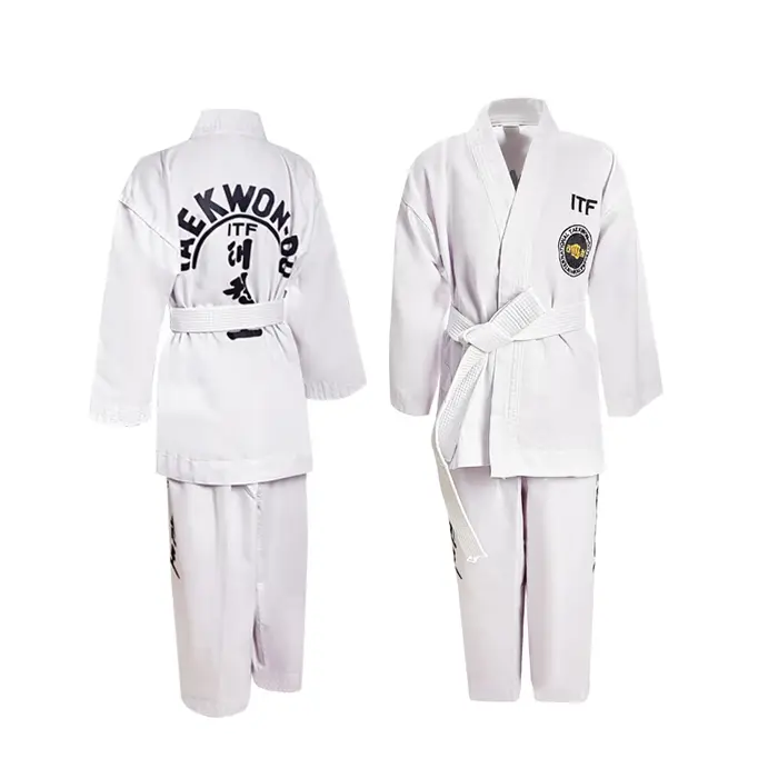 Uniforme professionnel de Taekwondo ITF, vêtements de karaté et de Judo, broderie entière, costume d
