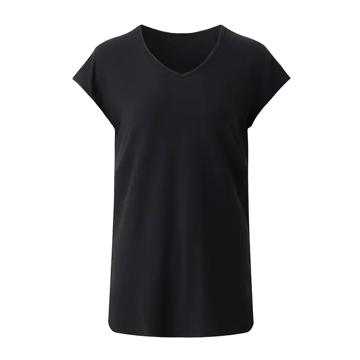 4/1 pièce été automne femmes couleur unie basique polyvalent à manches courtes T-shirt sport décontr