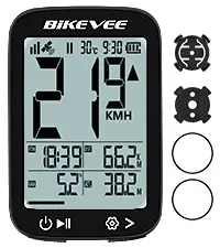Ordinateur de vélo sans fil GPS USB-C, compteur de vitesse, odomètre avec rétroéclairage automatique